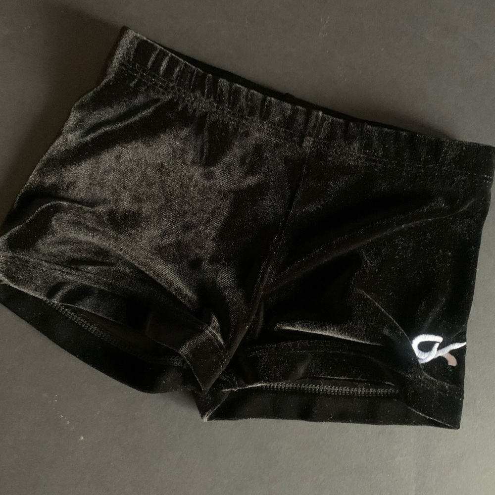 Girls Velvet Micro Mini Workout Shorts